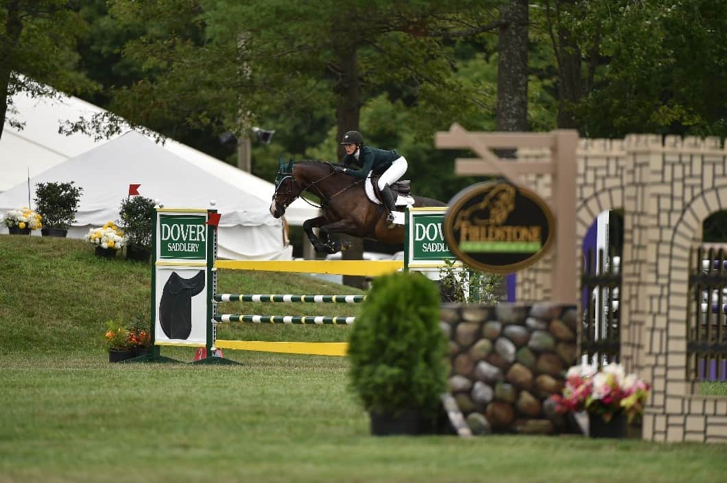 Ahaveros and Jazz Johnson Merton topped a field of 27 to win the Dover Saddlery $5,000 High Jr/AO Jumper Classic 1.30m 