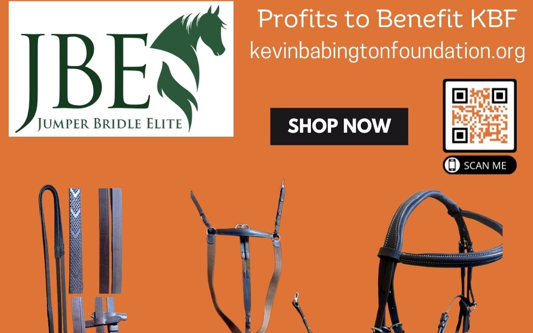 Jumper Bridle Elite will donate profits from these items to the Kevin Babington Foundation in 2023